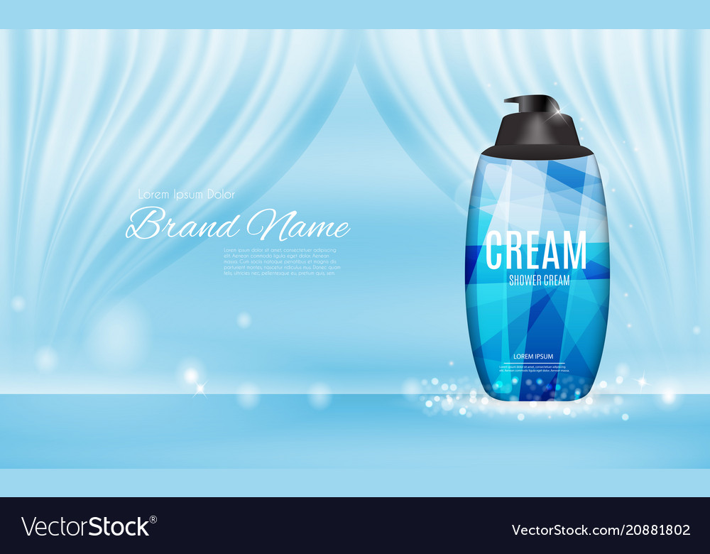 Design cosmetics product template for ads o Vector Image