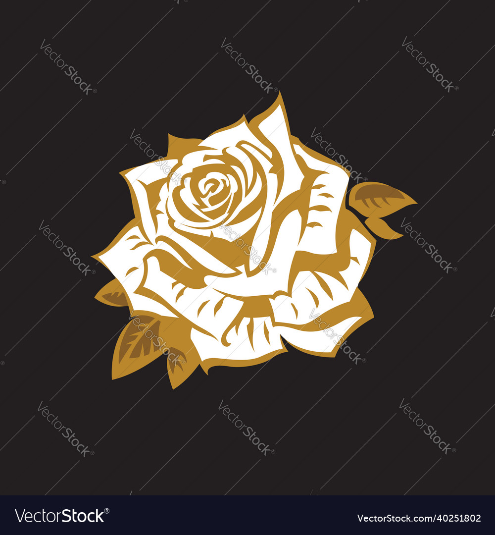 Rose Bud Image Royalty Free Vector Image - Vectorstock