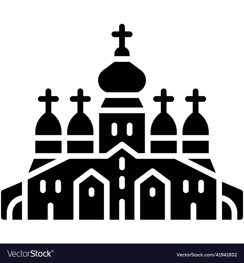 St michaels golden-domed monastery icon ukraine Vector Image