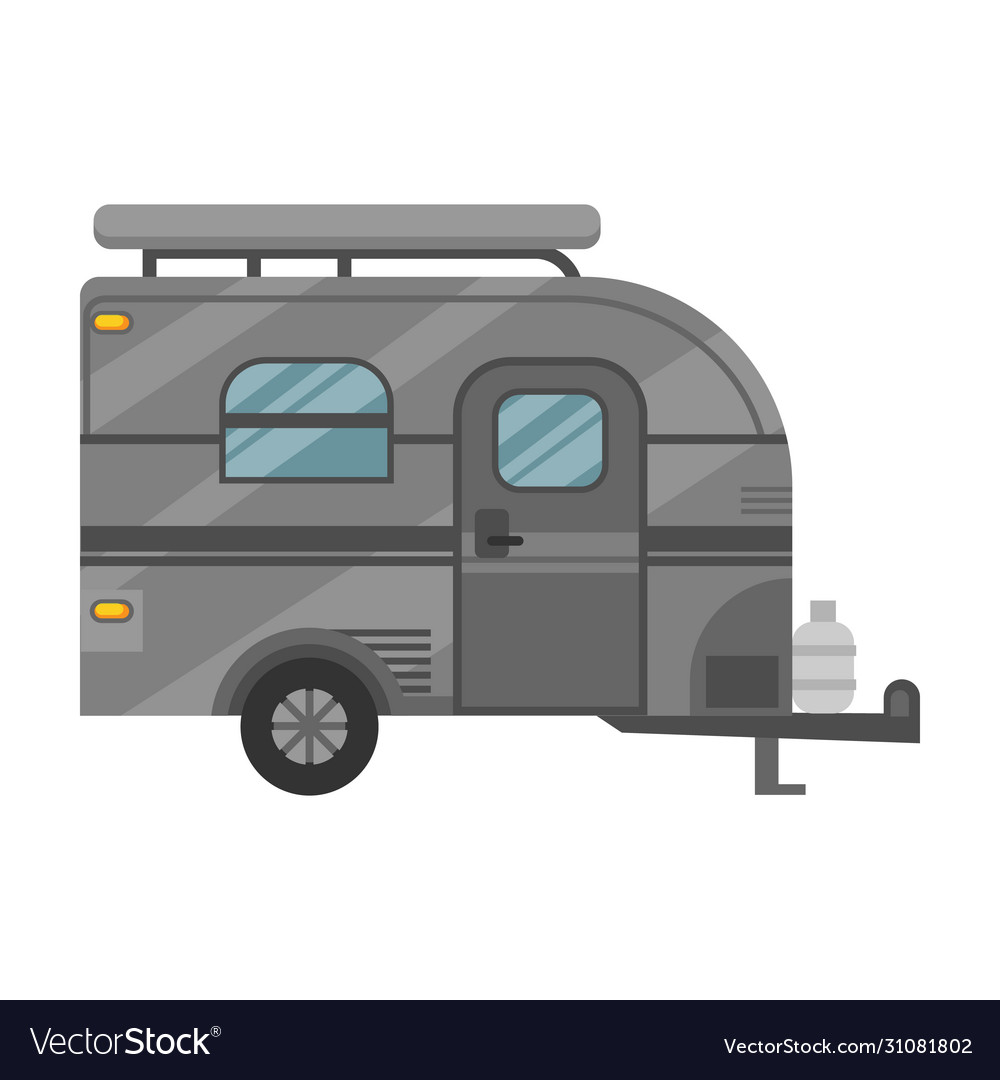 Trailer iconcartoon icon isolated Royalty Free Vector Image