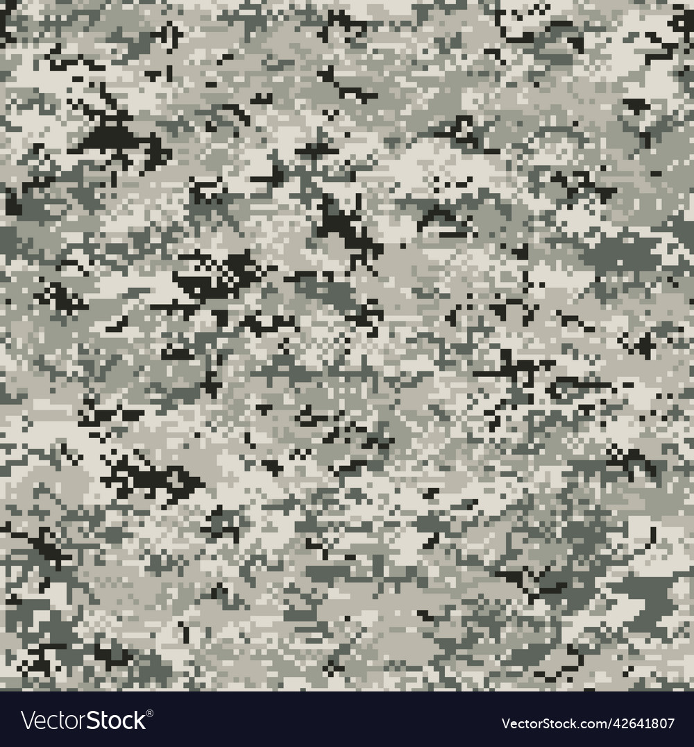 Pixelated camouflage mimetic wallpaper Royalty Free Vector
