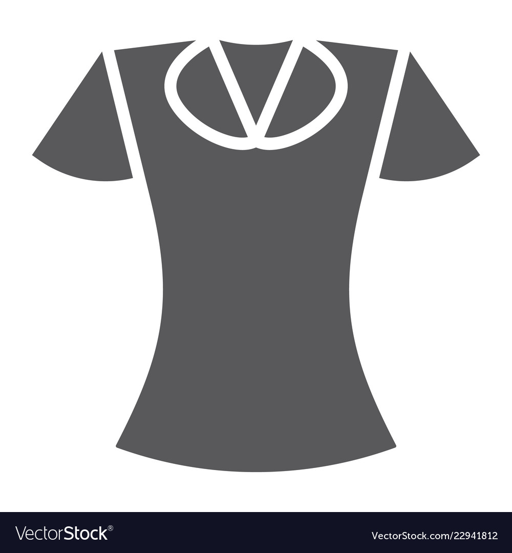 Blouse glyph icon clothing and fashion