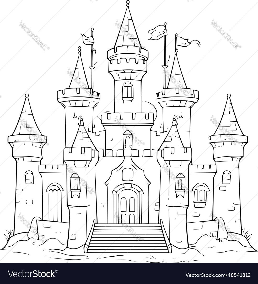 Castle Royalty Free Vector Image - VectorStock