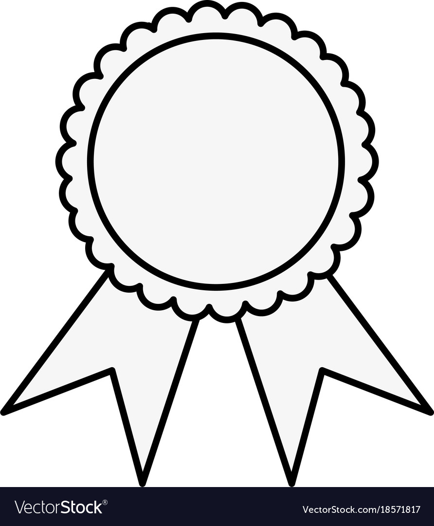 Award ribbon symbol Royalty Free Vector Image - VectorStock