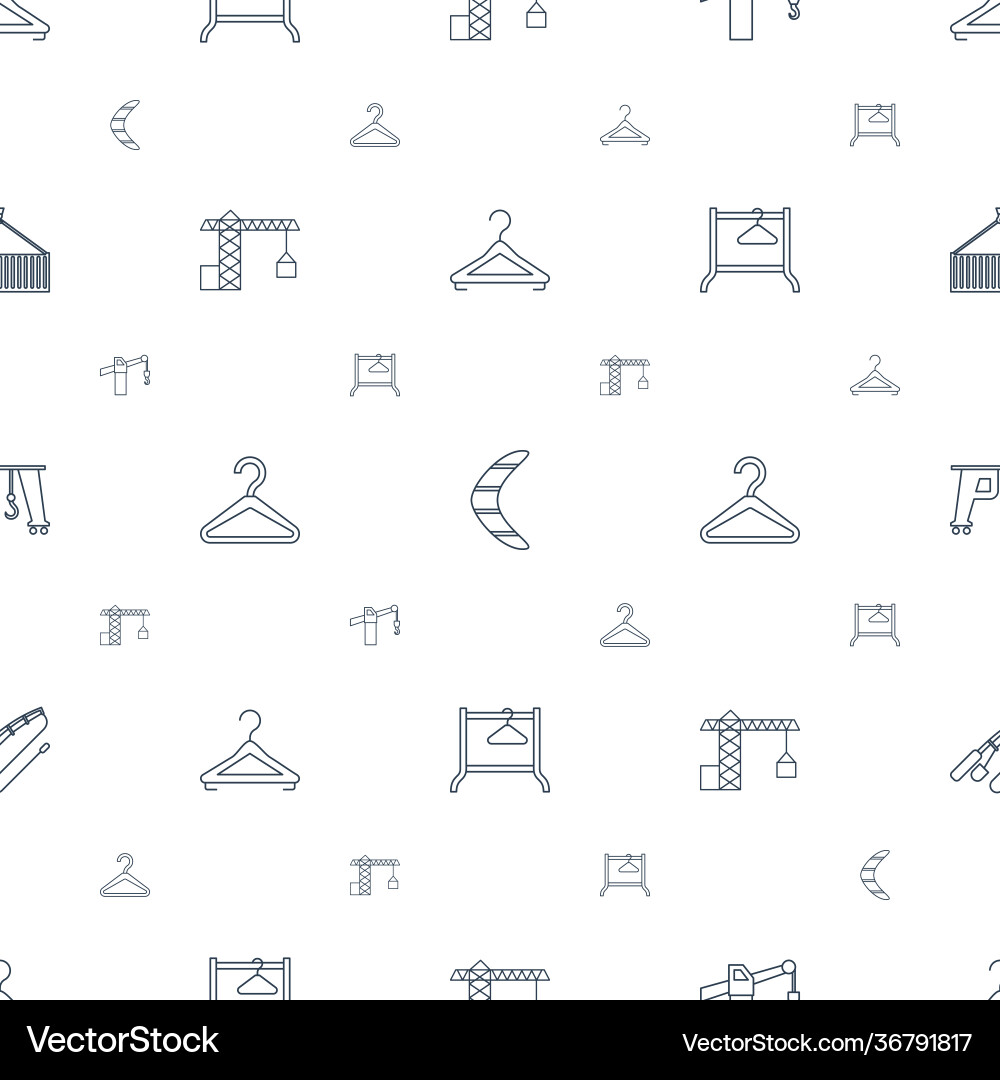 Hook icons pattern seamless white background Vector Image