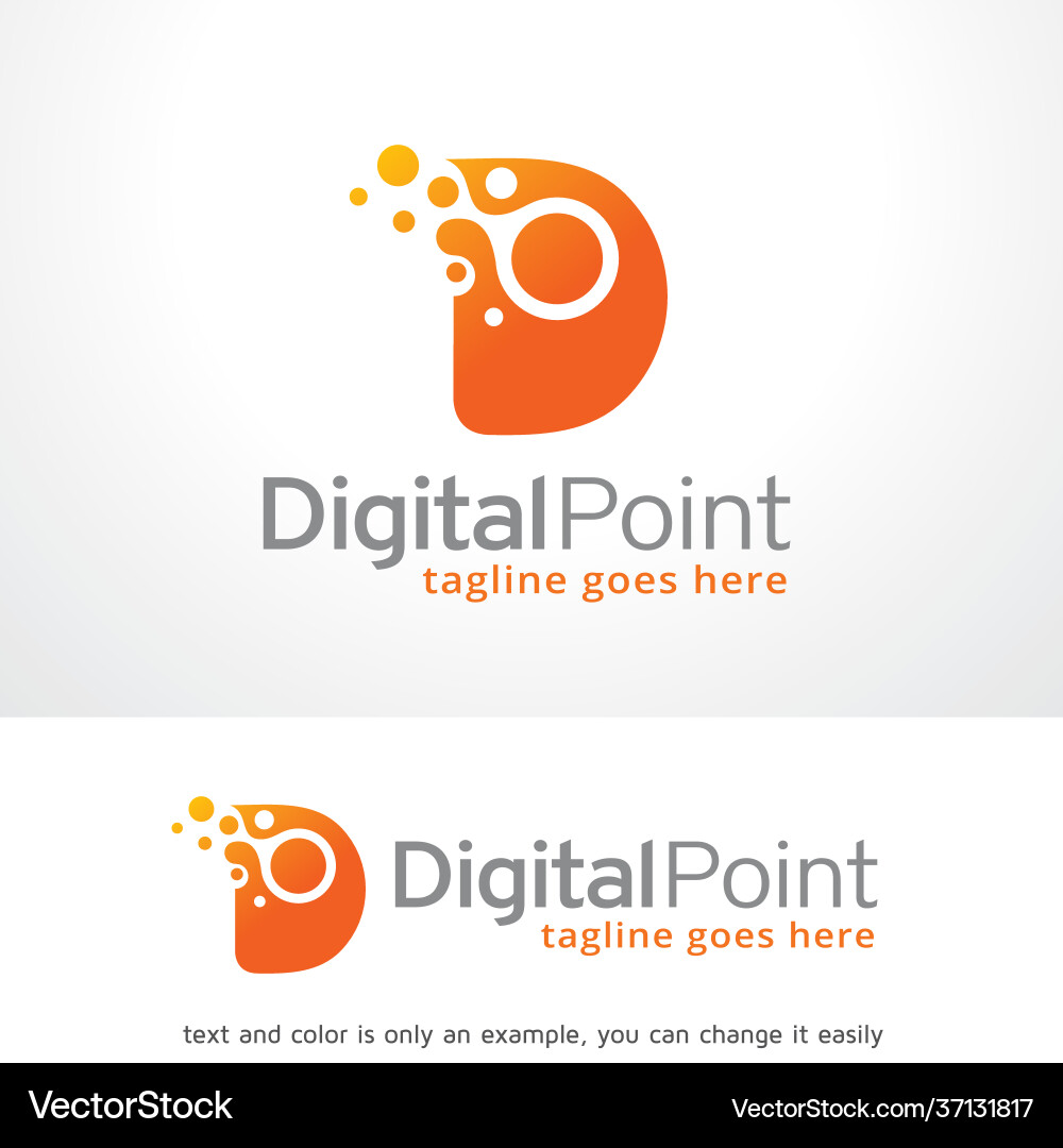 Letter d logo template Royalty Free Vector Image