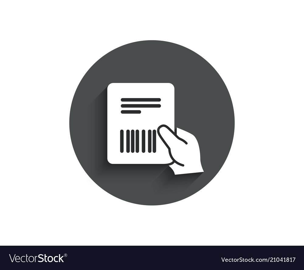 parcel invoice simple icon delivery document vector image invoicesimple
