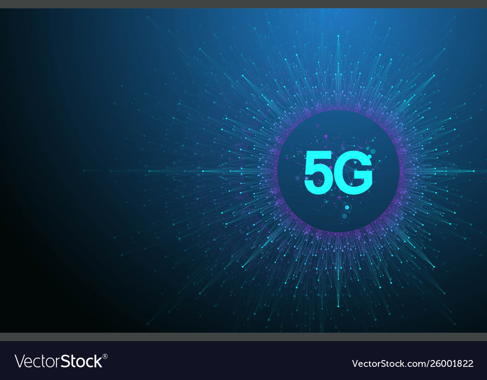 5g network wireless systems and internet Vector Image