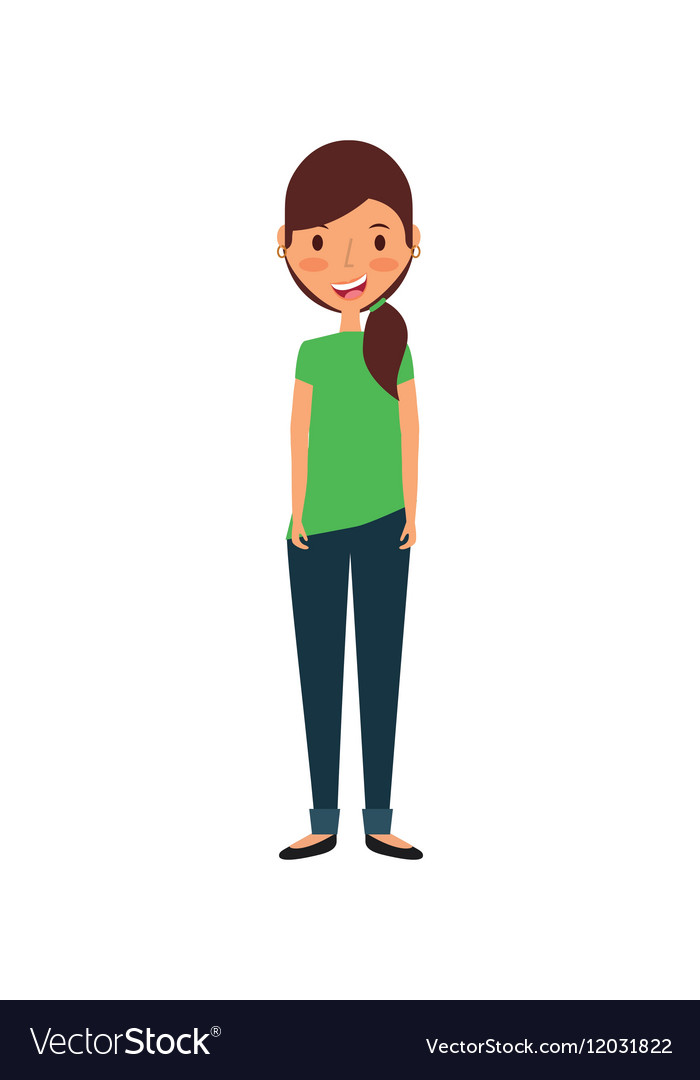 Cartoon young woman Royalty Free Vector Image - VectorStock