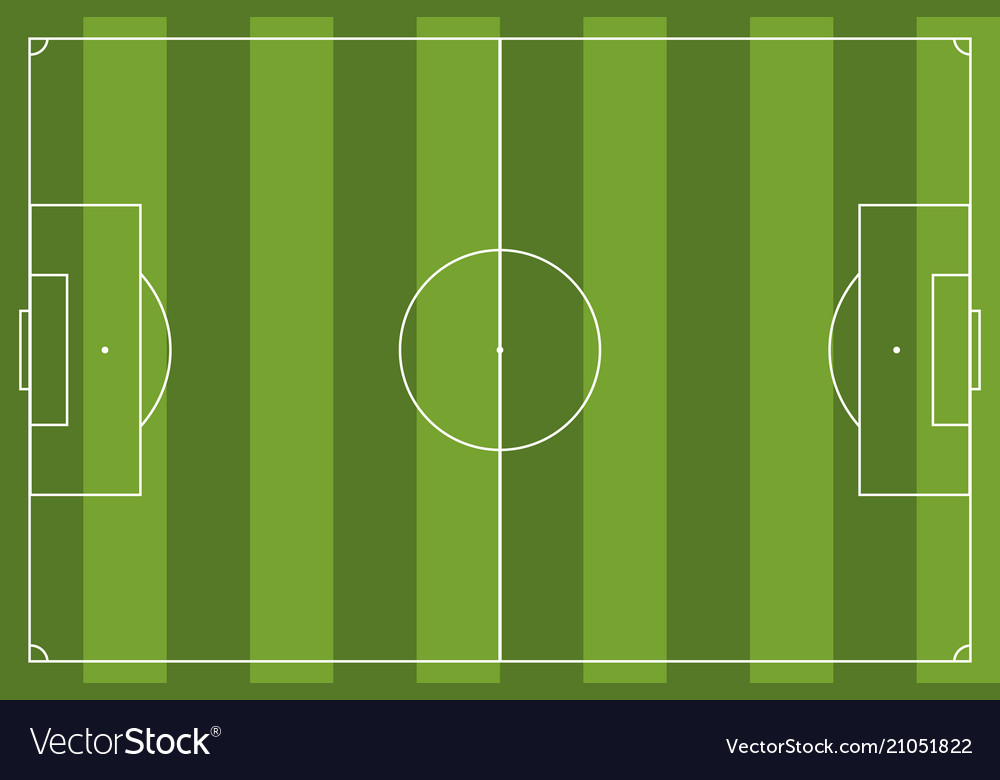 Football field simple Royalty Free Vector Image