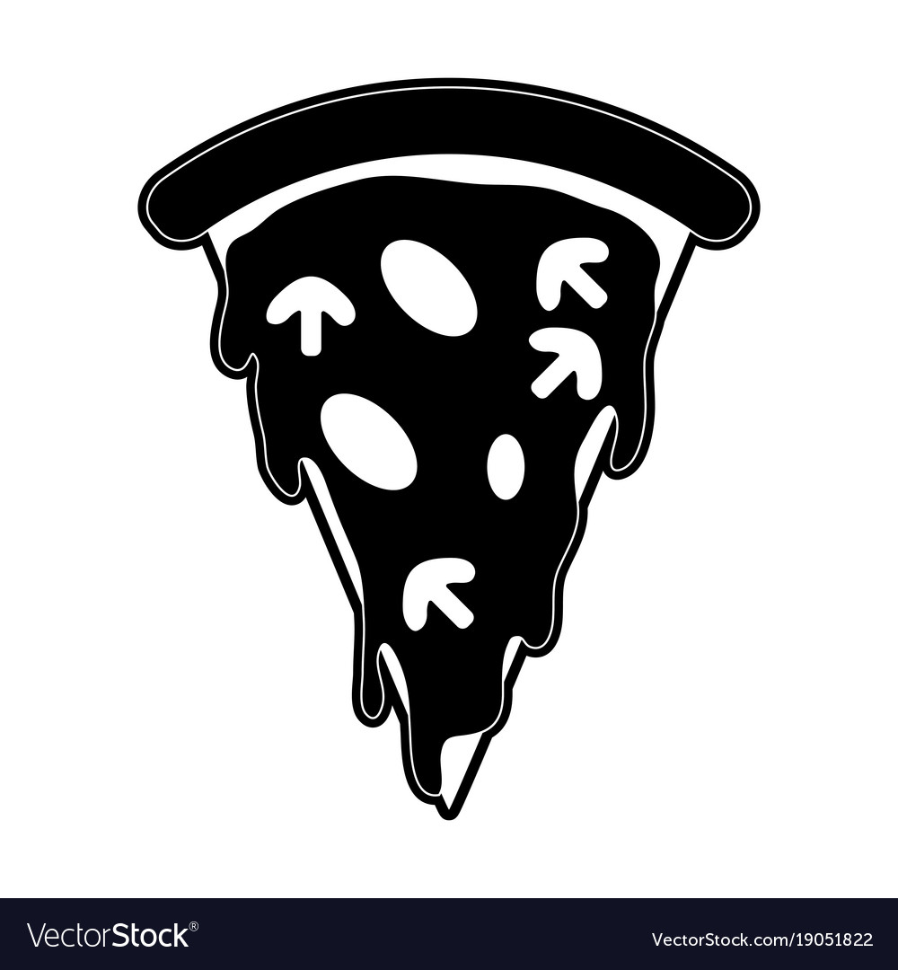 Pizza italian food Royalty Free Vector Image - VectorStock