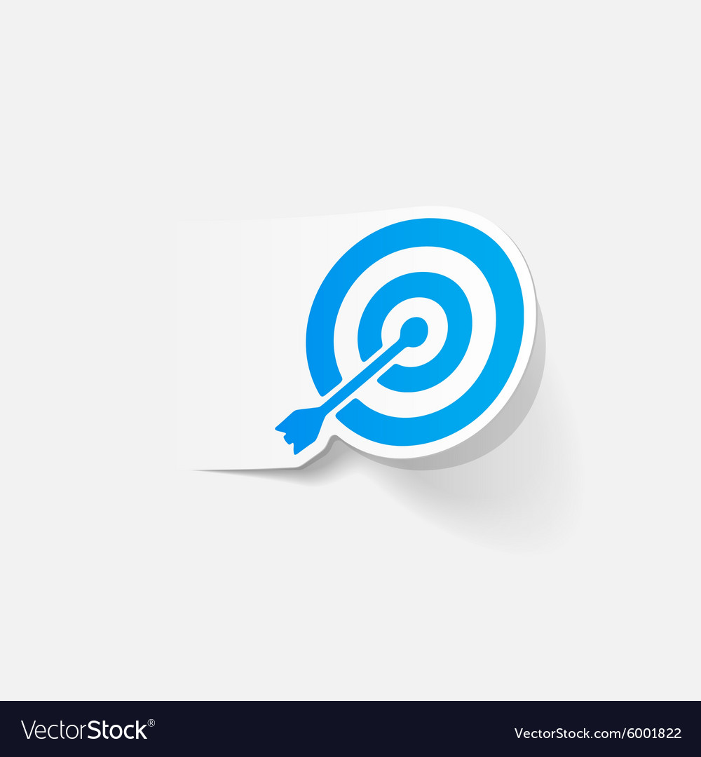 Realistic design element target Royalty Free Vector Image