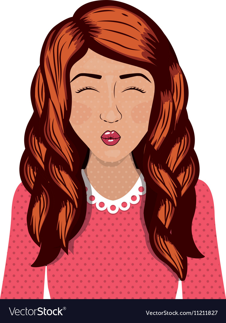 Wavy Hair Teen Vector Images 42