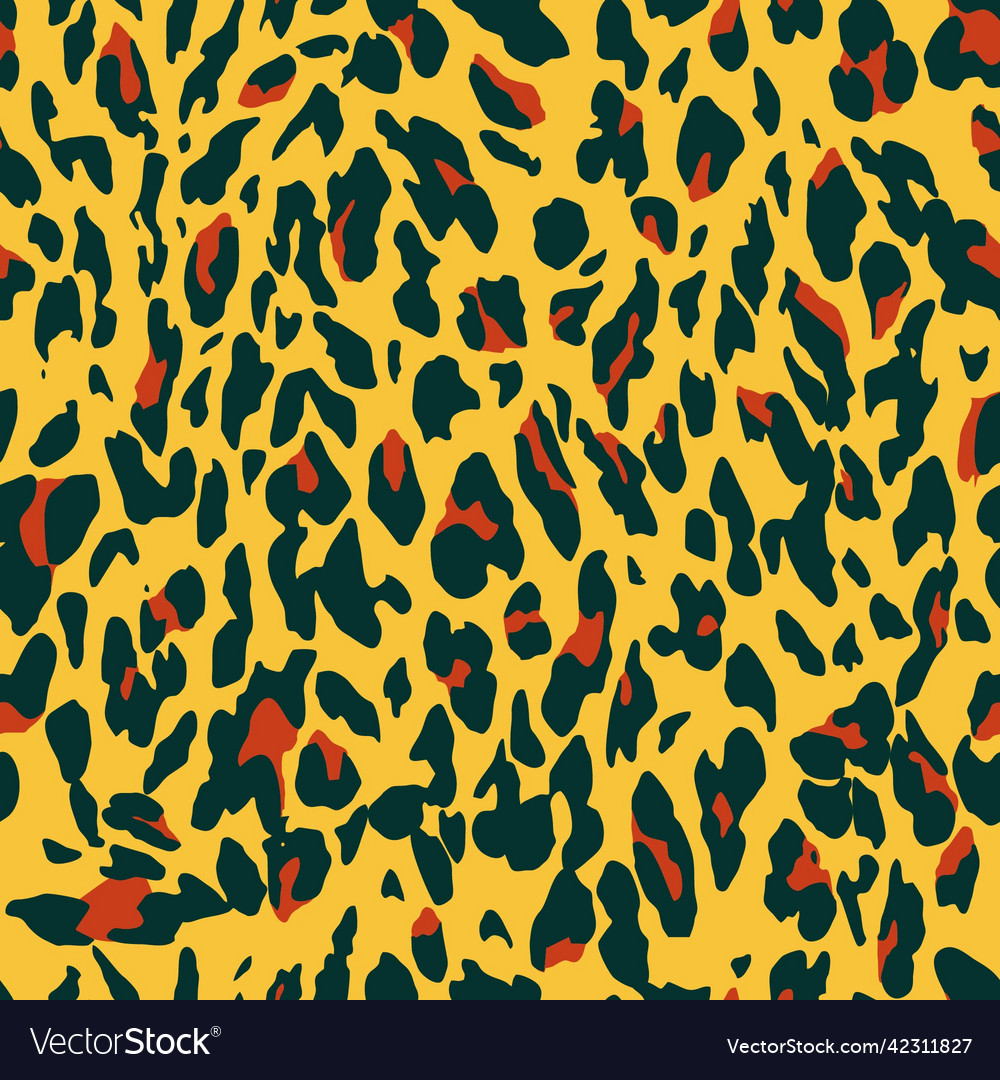 Leopard print seamless pattern Royalty Free Vector Image