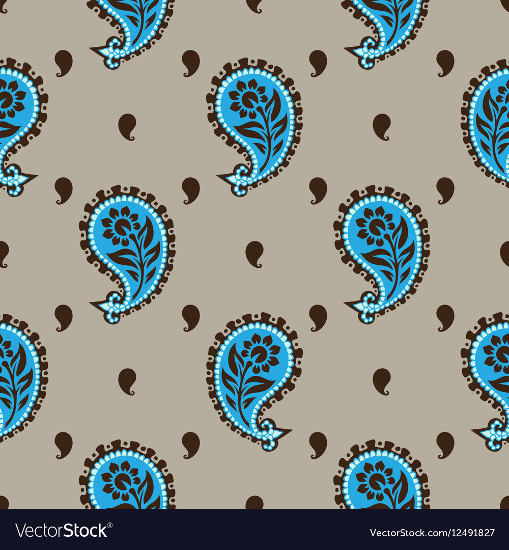 Seamless Paisley Pattern Royalty Free Vector Image