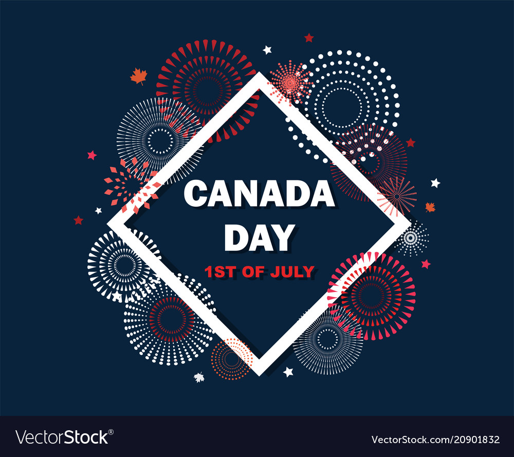 Celebrate banner of the national day canada Vector Image