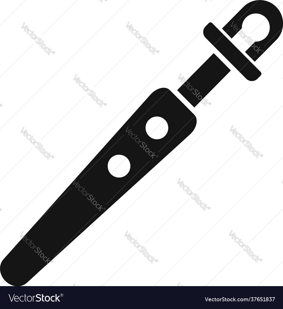 Syringe catheter icon simple style Royalty Free Vector Image