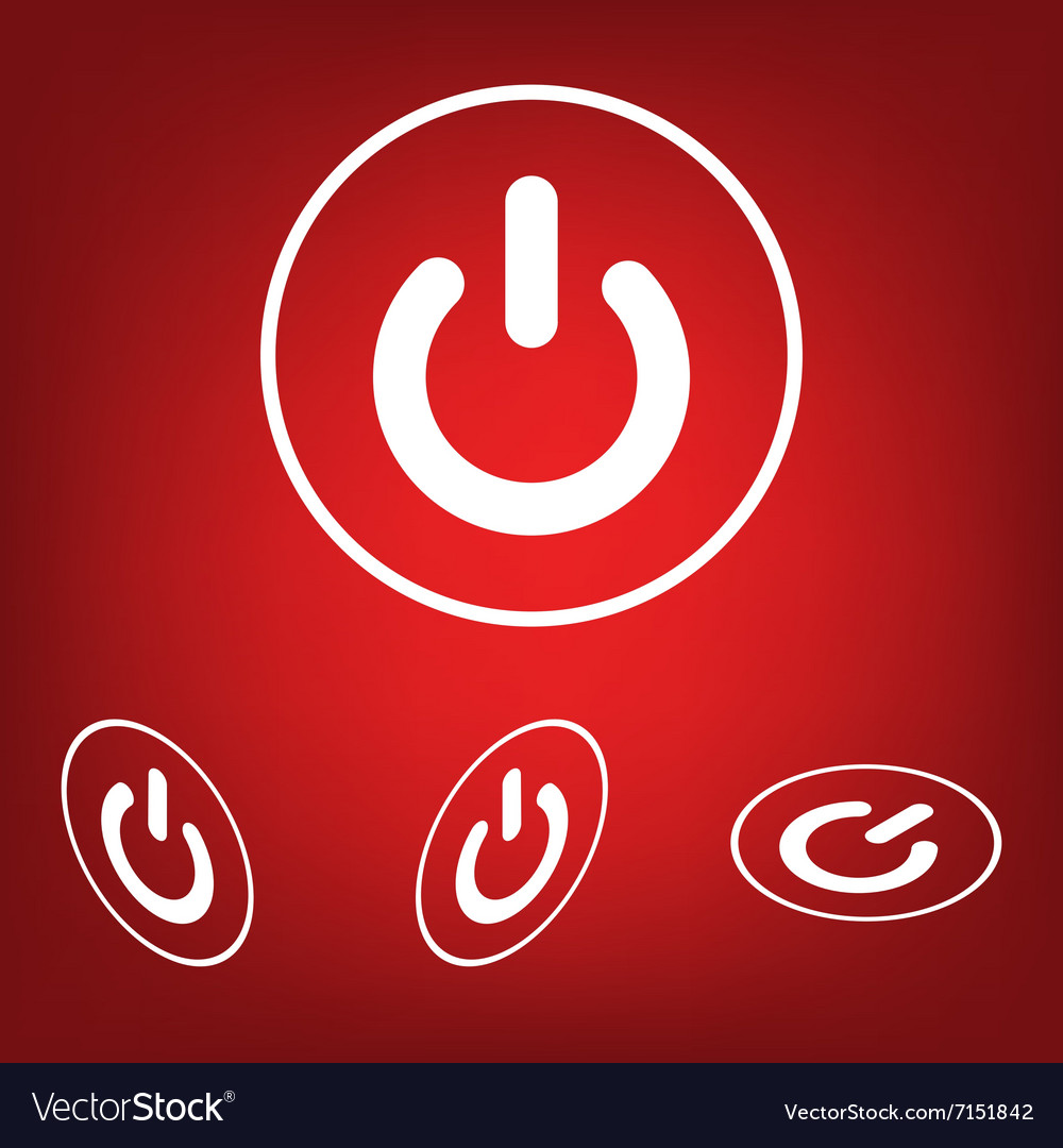On off switch icon set Royalty Free Vector Image