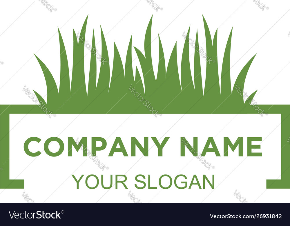 Simple Lawn Care Logo Design Royalty Free Vector Image