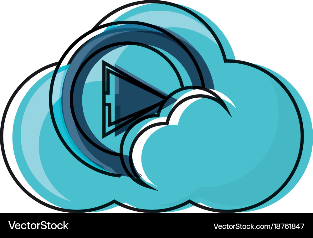 Cloud storage design concept Royalty Free Vector Image