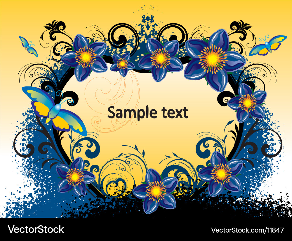 Flowers background Royalty Free Vector Image - VectorStock
