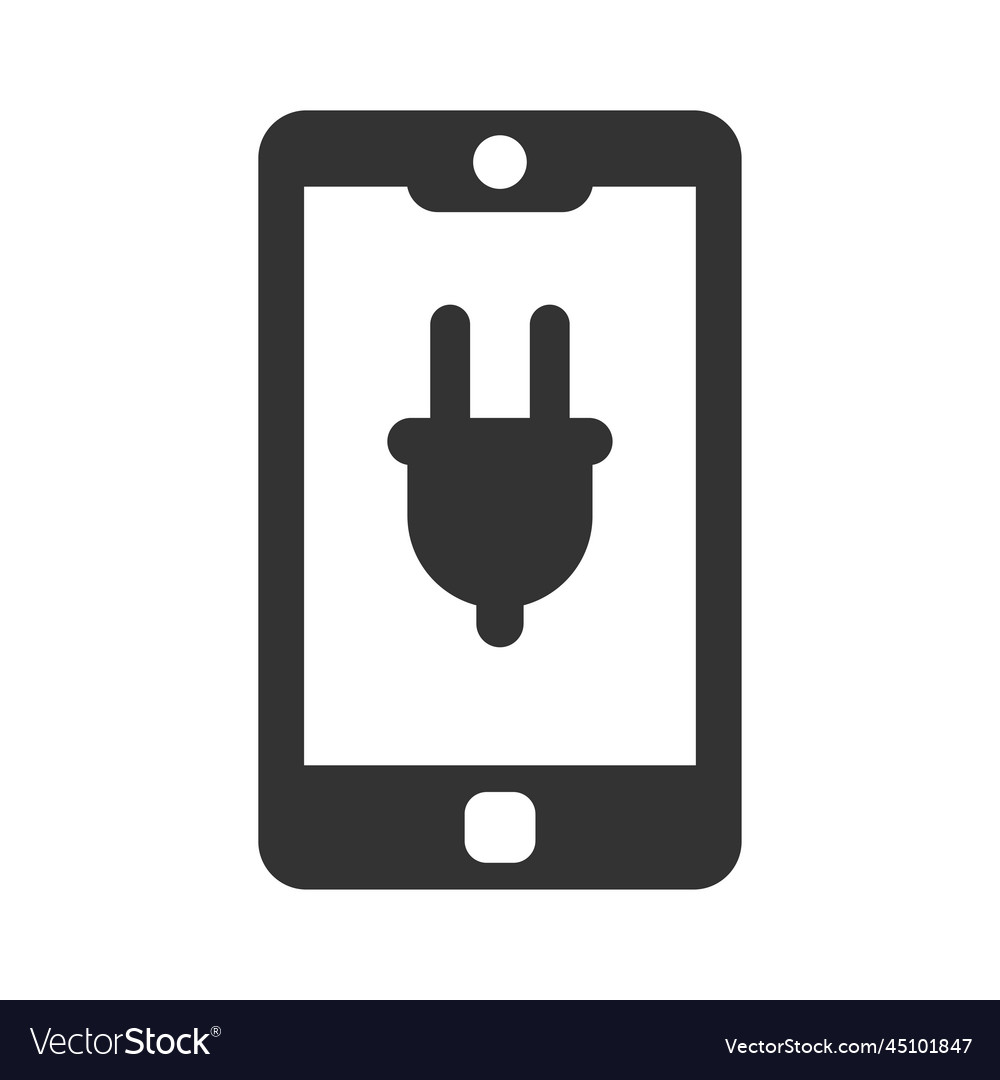 Mobile charging icon Royalty Free Vector Image