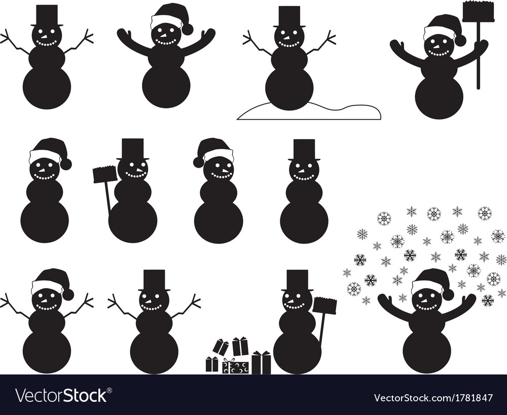 Free Free 126 Silhouette Snowman Svg SVG PNG EPS DXF File