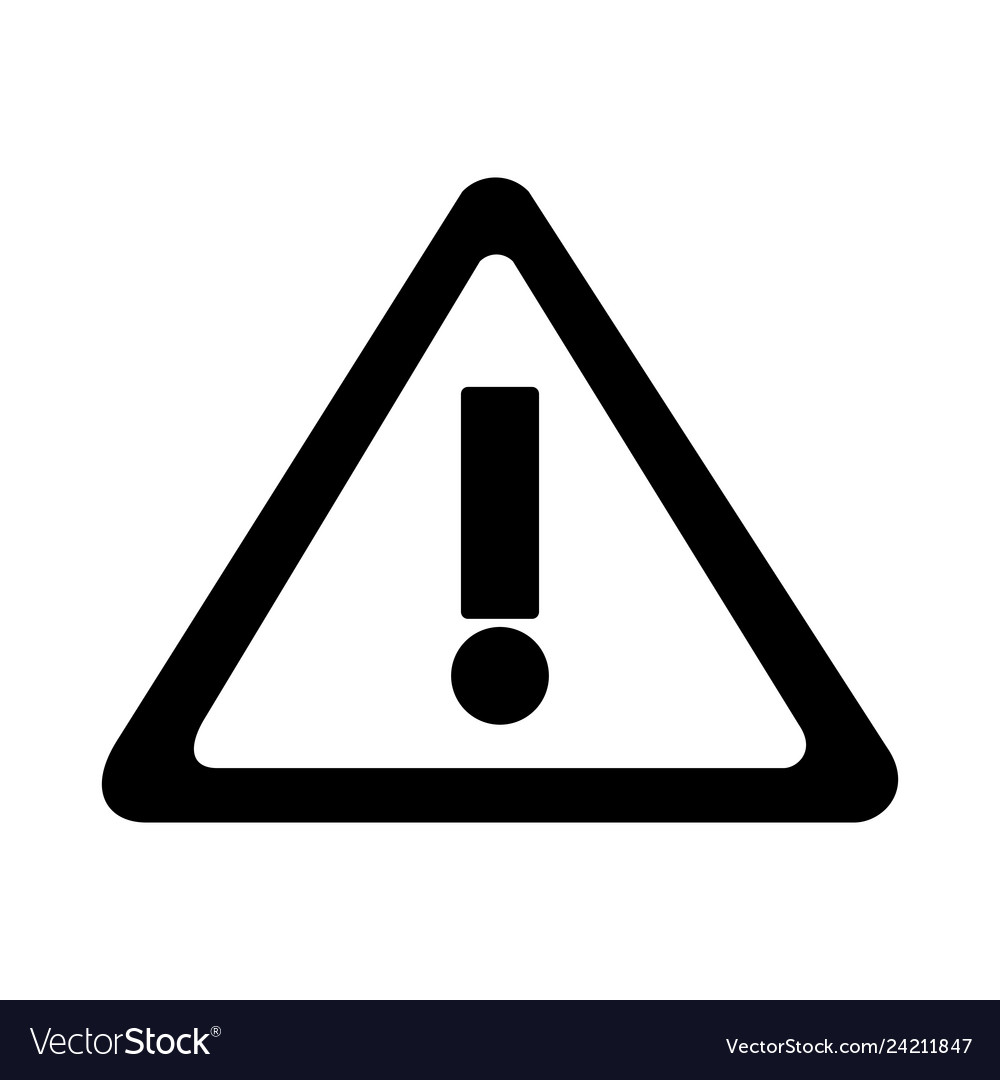 Warning caution signal Royalty Free Vector Image
