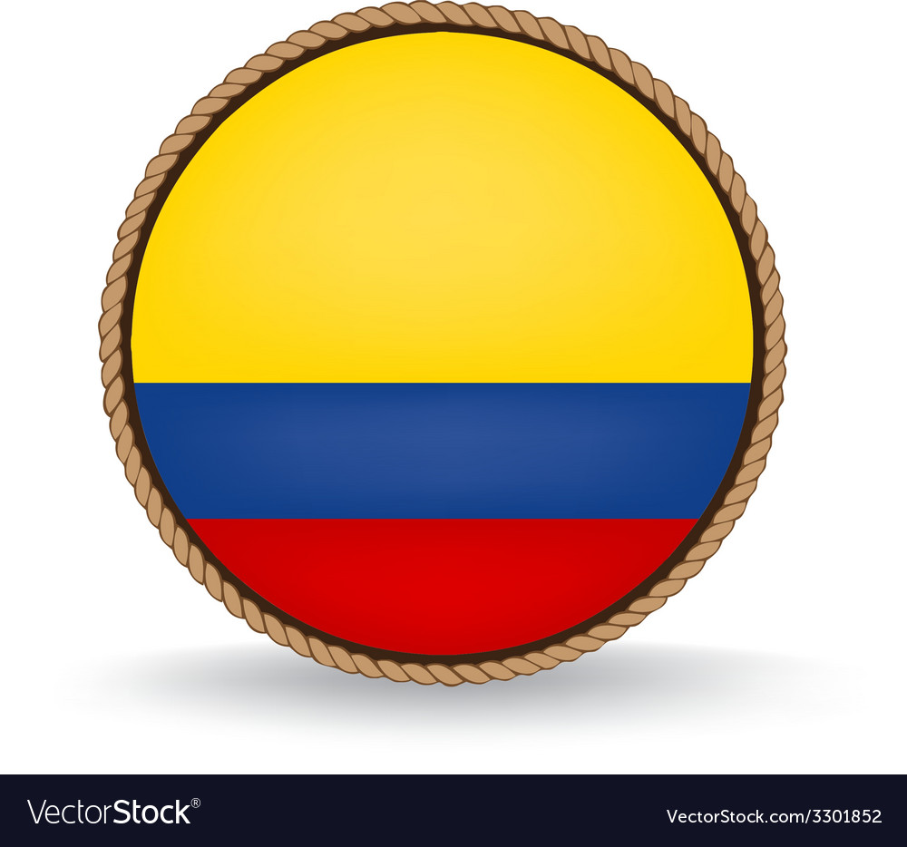 Colombia seal Royalty Free Vector Image - VectorStock