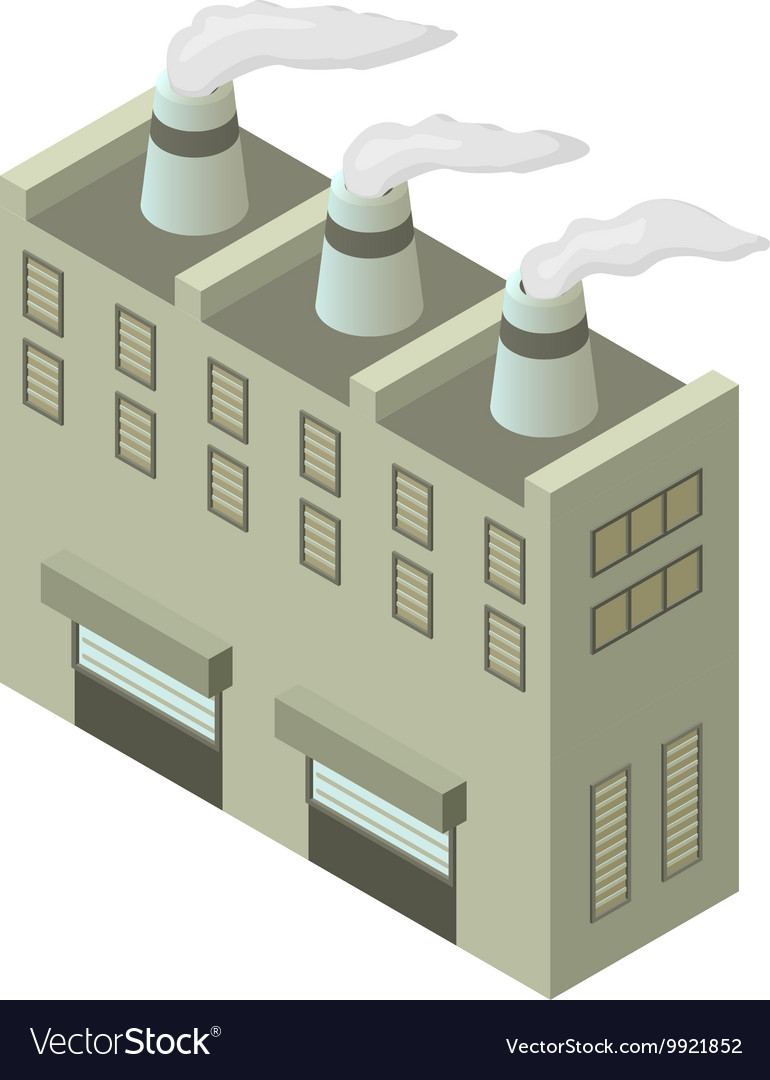 Isometric building Royalty Free Vector Image - VectorStock