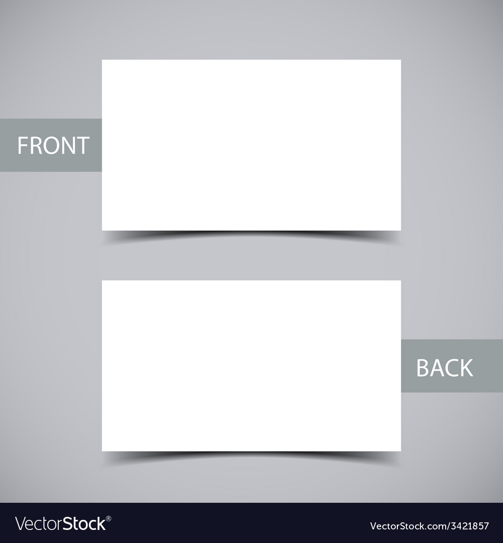 Free Blank Business Card Template Front And Back Design Pertaining To Front  And Back B…