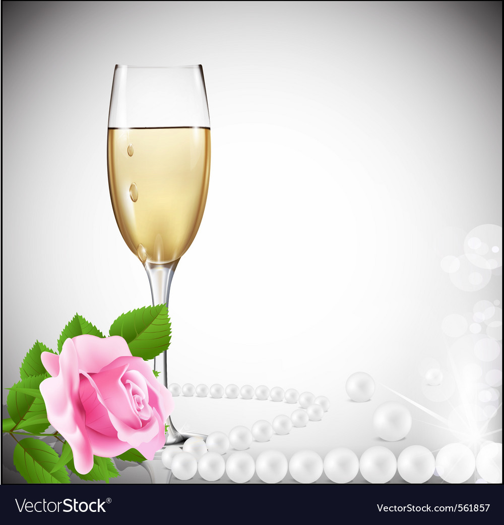 Congratulatory champagne background Royalty Free Vector