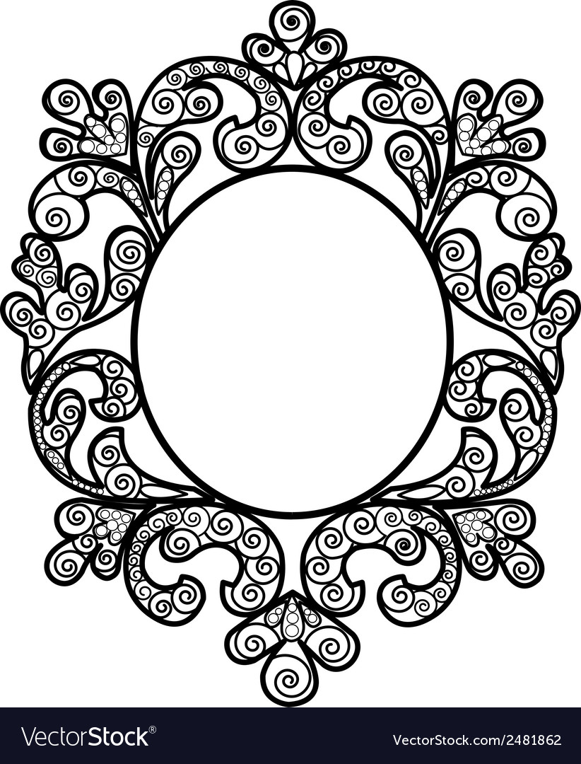 Black frame Royalty Free Vector Image - VectorStock