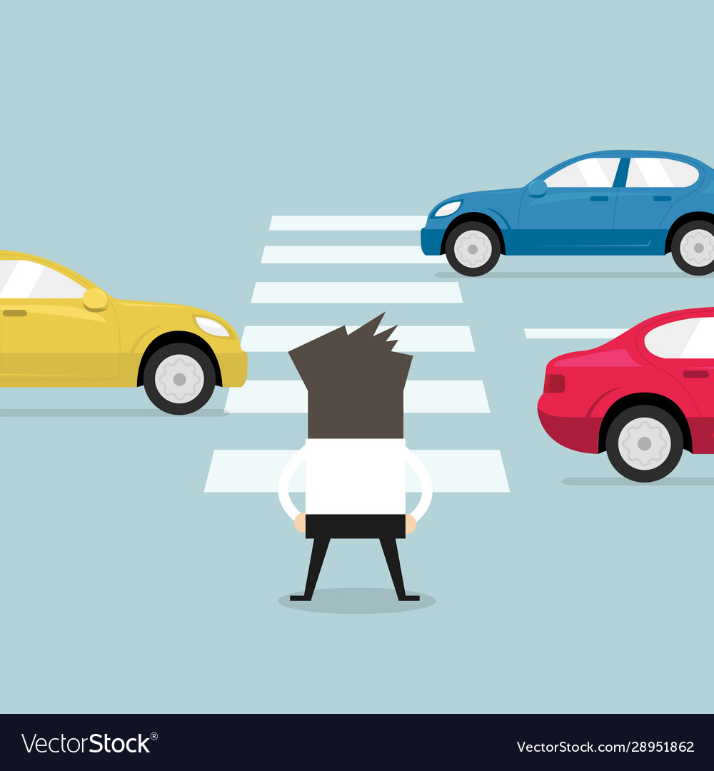 Cross road Royalty Free Vector Image - VectorStock