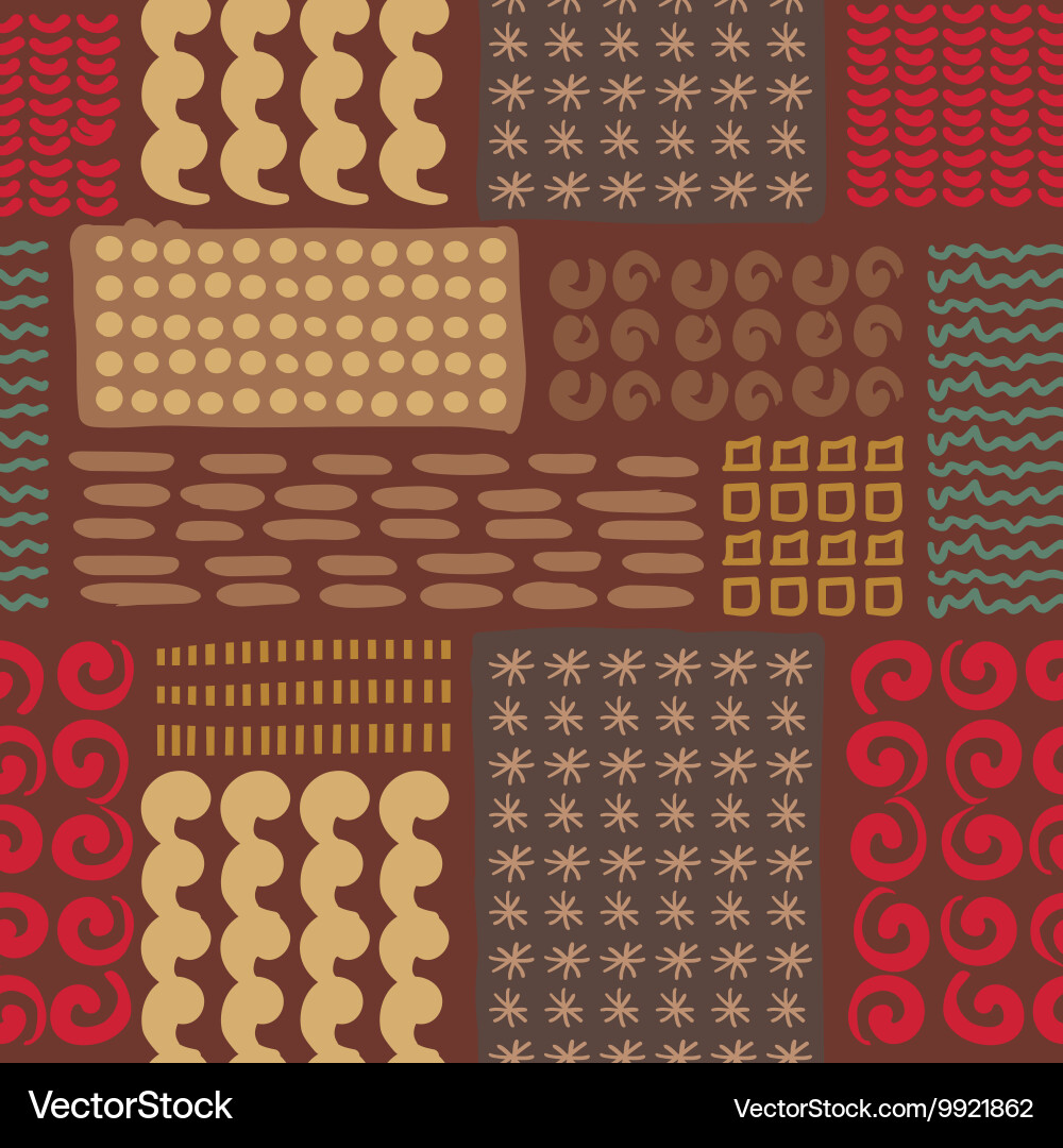 Seamless pattern with hand drawn doodle Royalty Free Vector