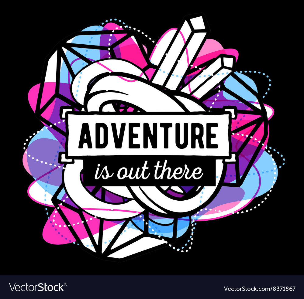Colorful blue and pink abstract compositi Vector Image