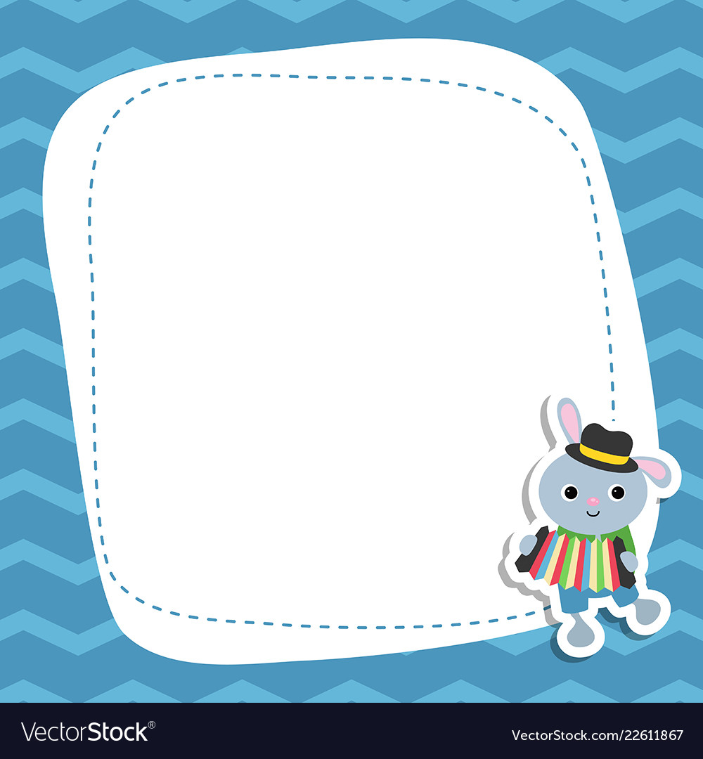Greeting card with cartoon rabbit Royalty Free Vector Image