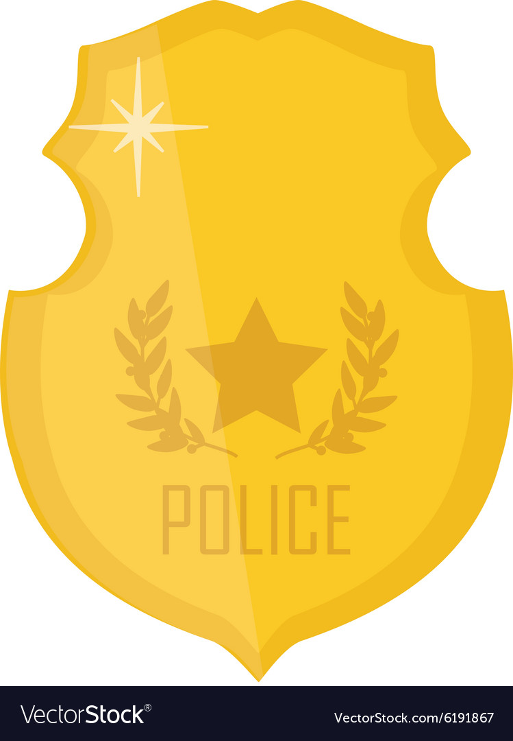 Police badge Royalty Free Vector Image - VectorStock