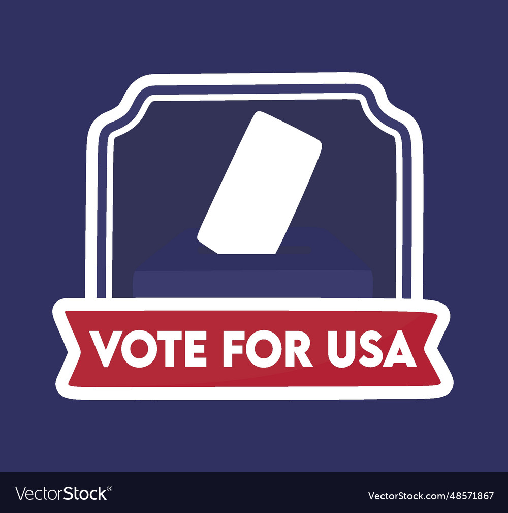 Vote for united states of america 2024 election Vector Image