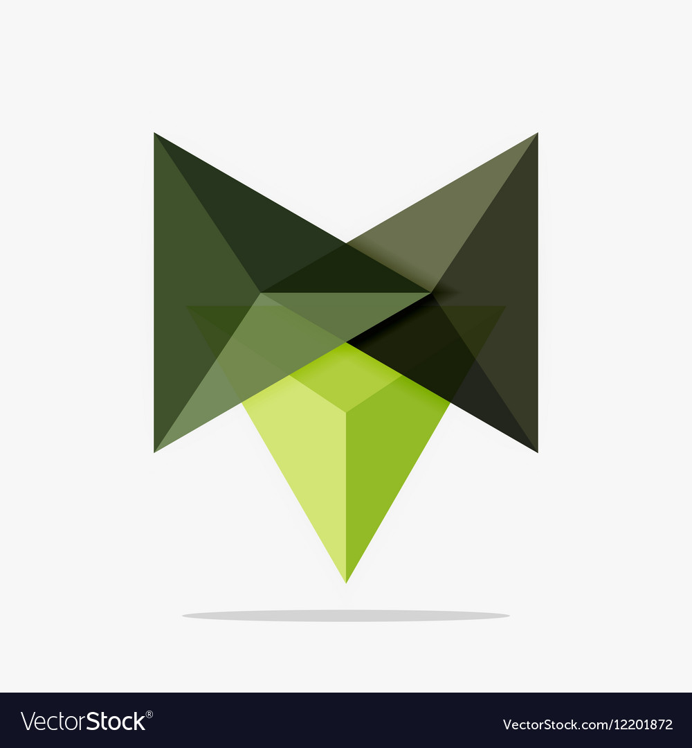 Blank triangle layout business template Royalty Free Vector