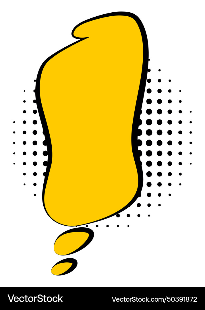 Comic style speech bubble balloon Royalty Free Vector Image