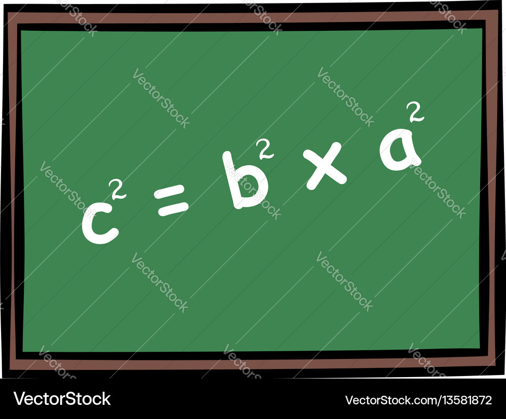 School Chalkboard Icon Cartoon Royalty Free Vector Image