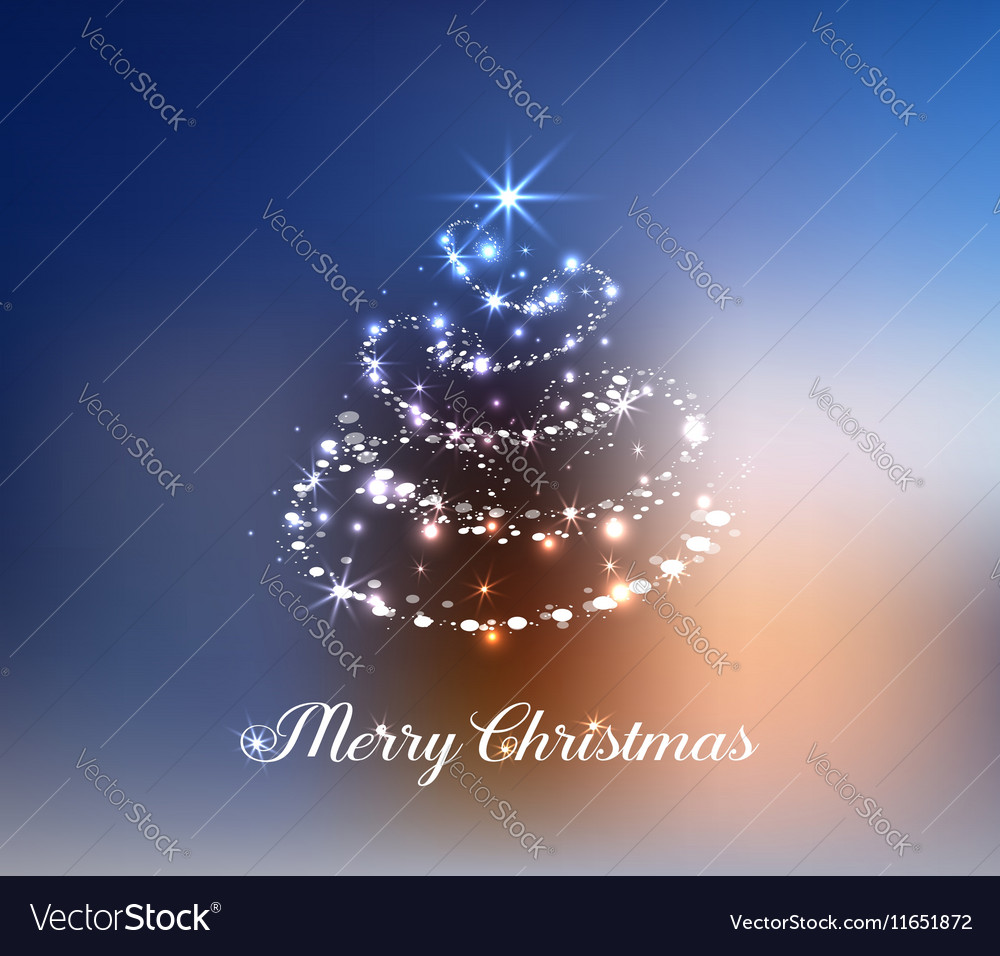 Stylized christmas tree pine Royalty Free Vector Image