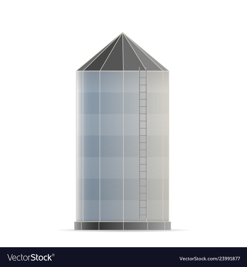 Creative agricultural silo Royalty Free Vector Image