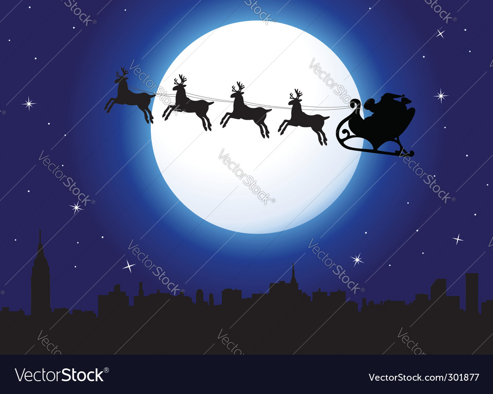 Santa Background Royalty Free Vector Image - Vectorstock