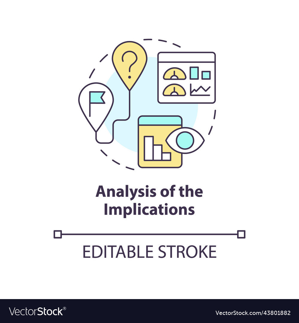 Analysis Of Implications Concept Icon Royalty Free Vector Analysis Of Implications Concept Icon Royalty Free Vector