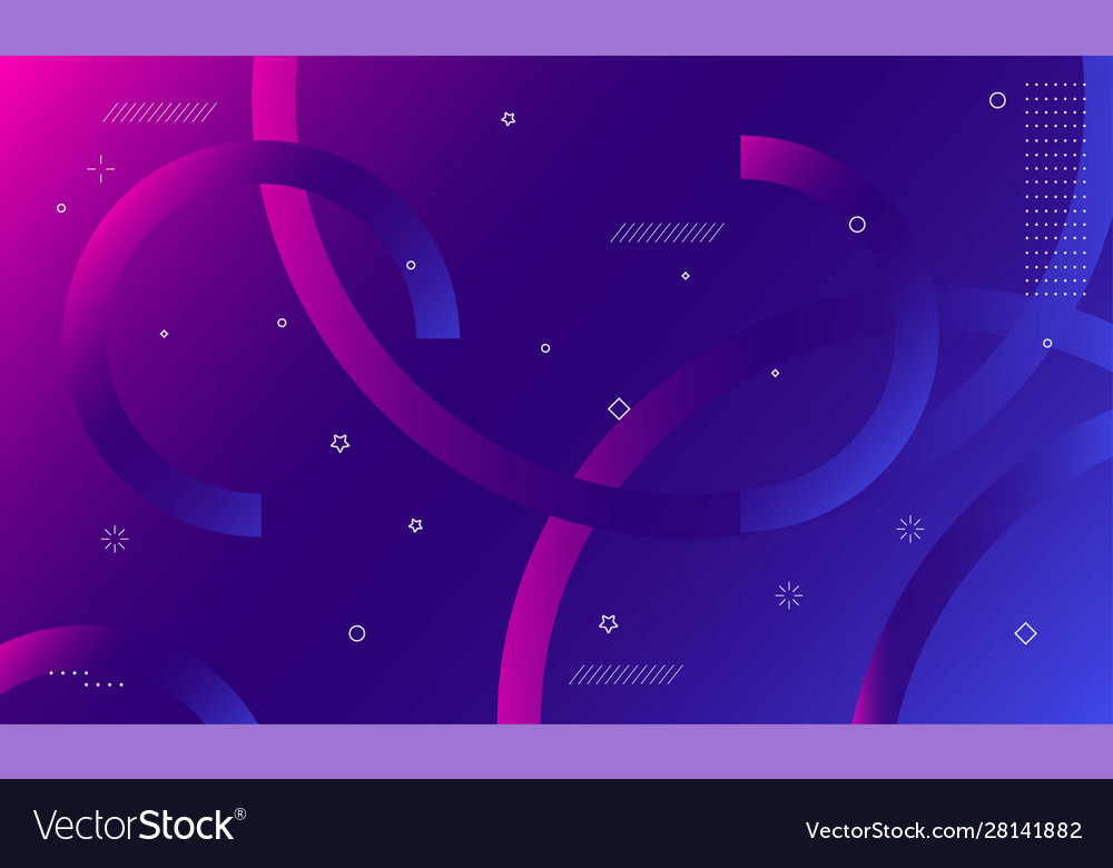 Colorful geometric background dynamic shapes vector image Colorful geometric background dynamic shapes