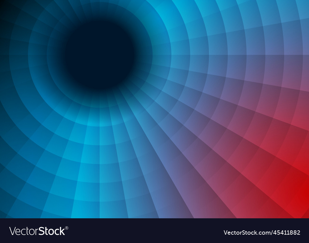 Red and blue technology swirl circle background Vector Image