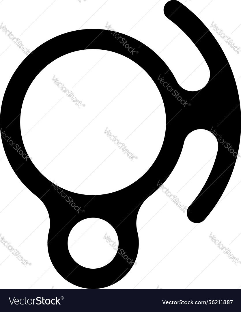 Alpinist descender icon Royalty Free Vector Image