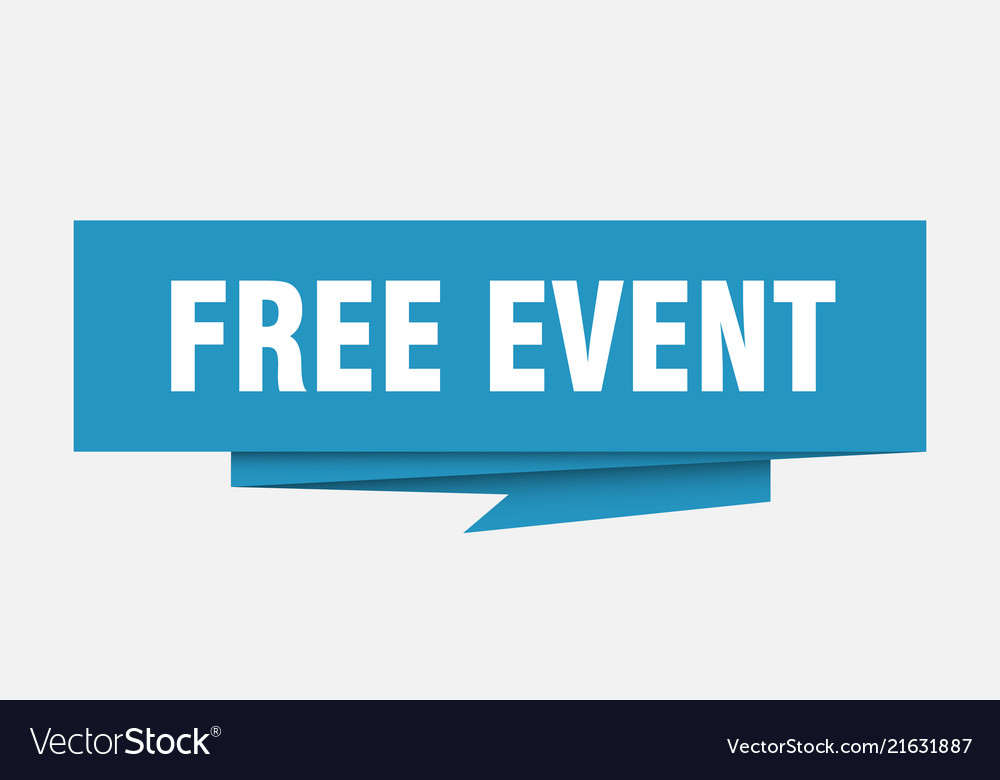 Free event Royalty Free Vector Image - VectorStock